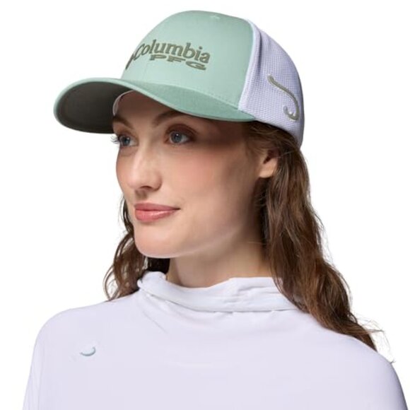 Unisex Mesh Ball Cap Fishing Ready Flexible Breathable Pre-Formed Bill
